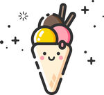 创意卡通冰淇淋