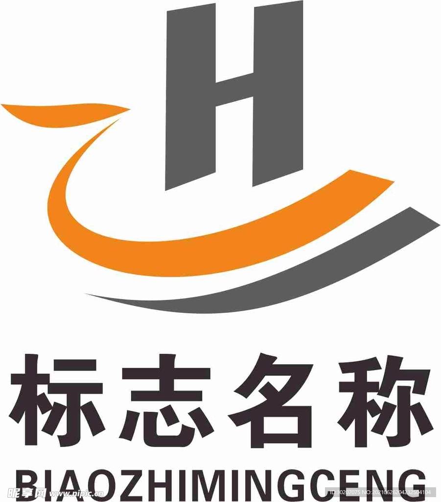 ZH 字母 房产 logo  