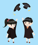 卡通学生