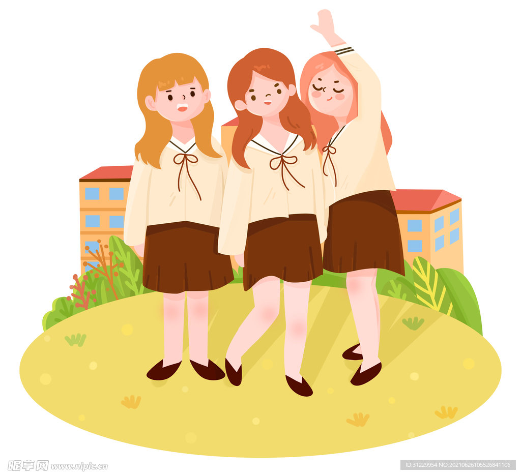 卡通女孩 