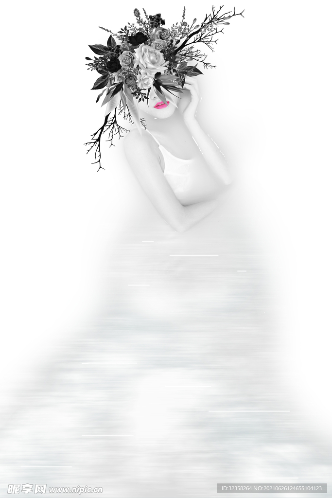 人物美女装饰画