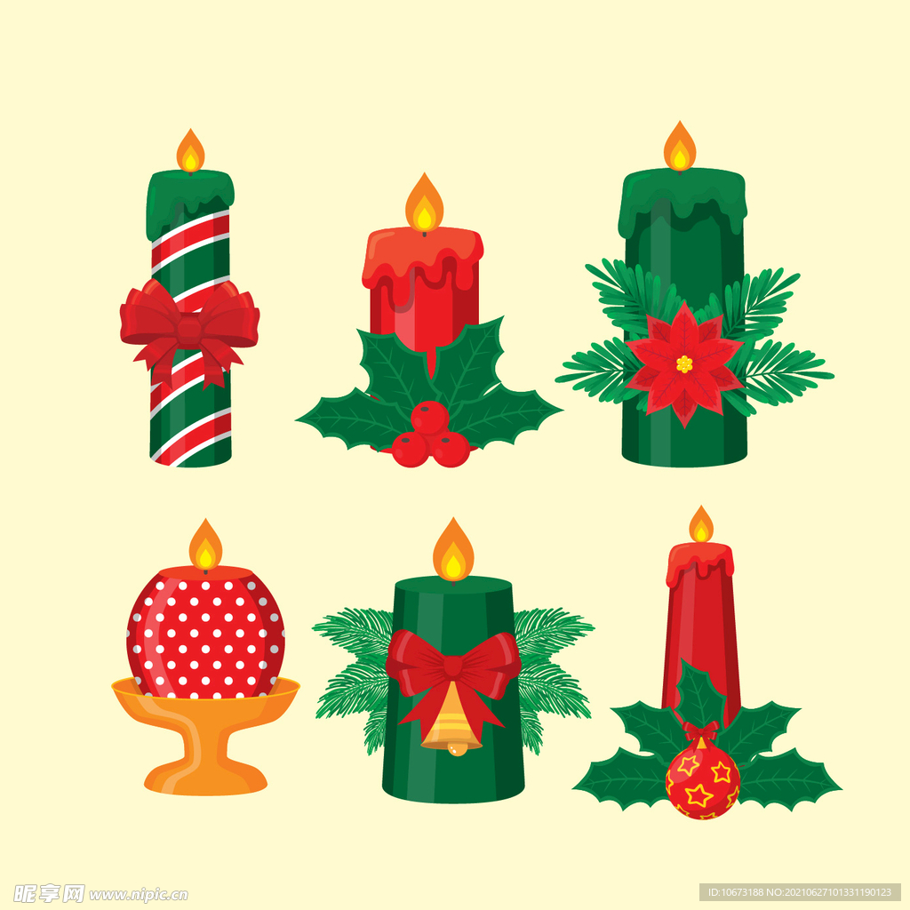 圣诞节蜡烛 
