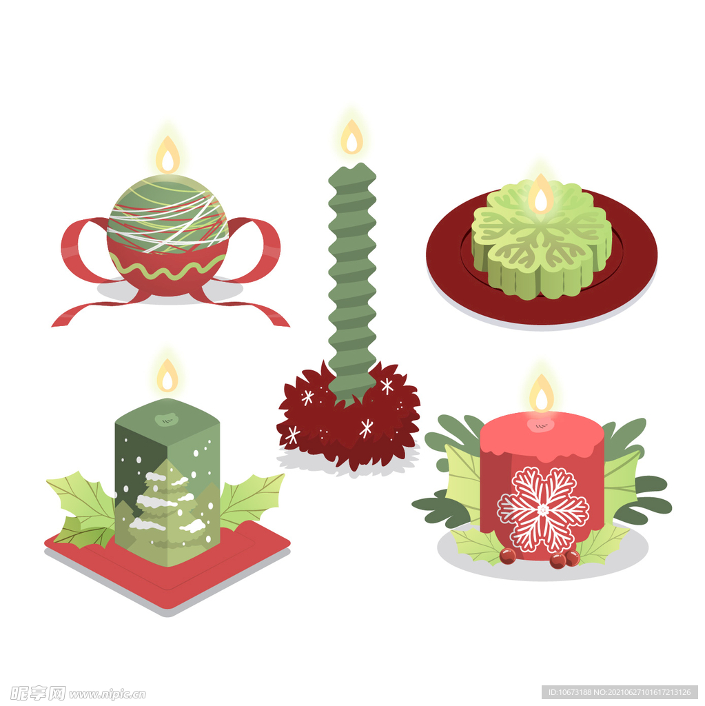 圣诞节蜡烛 