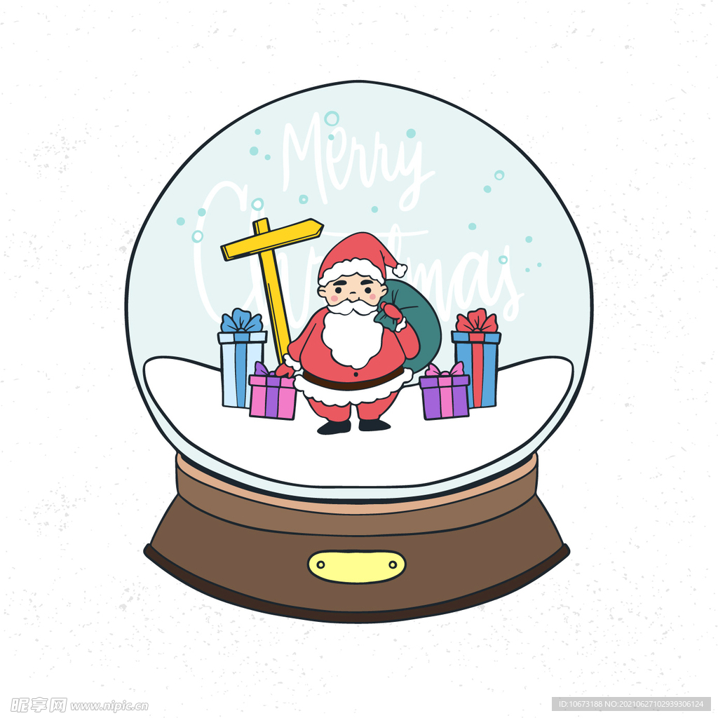 圣诞节水晶球 