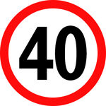 限速40