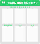 卫生服务站信息公示