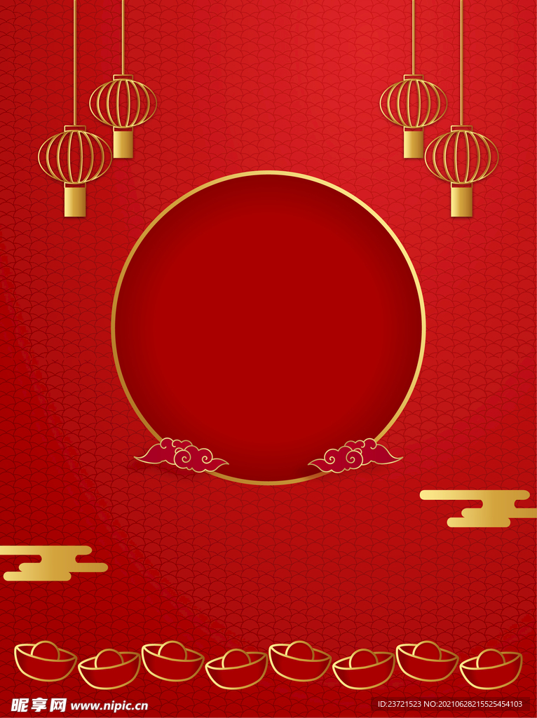 中国红色春节背景
