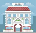 灰色酒店建筑