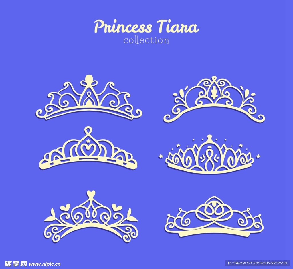 迪士尼公主皇冠简笔画图片
