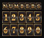 金色数字设计