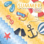 夏日沙滩元素