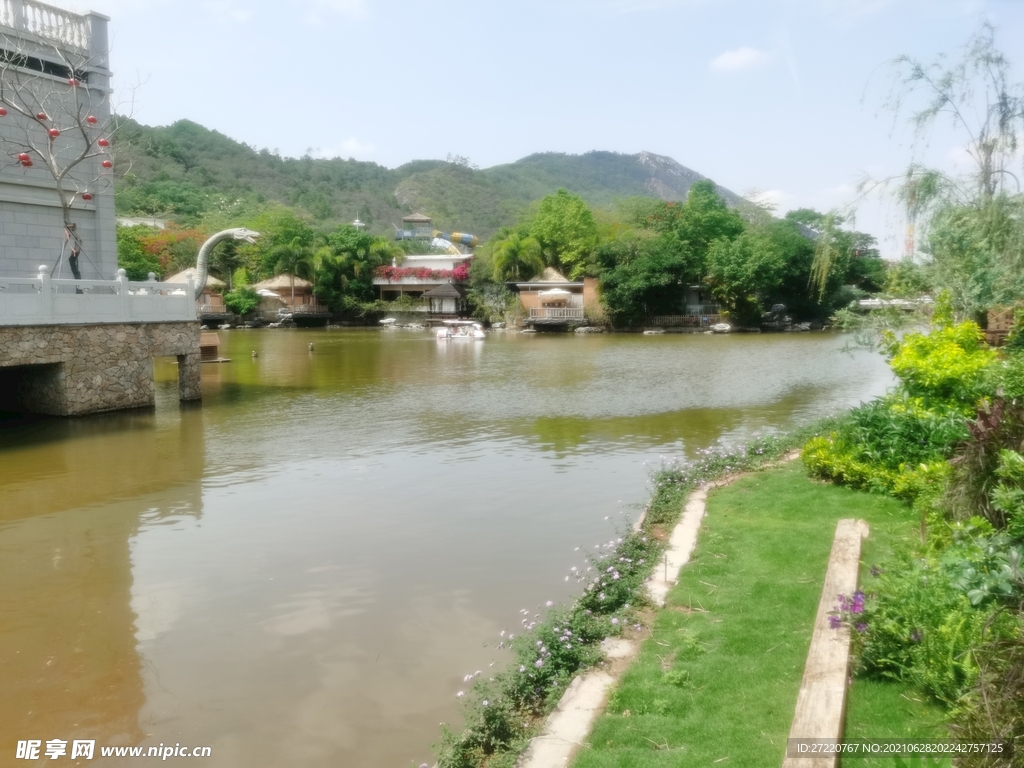 河源客家小镇湖景