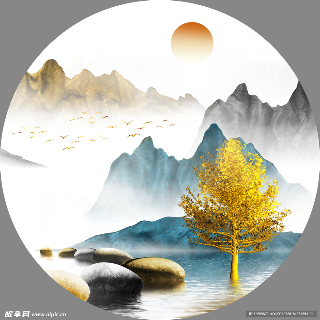 圆形装饰画