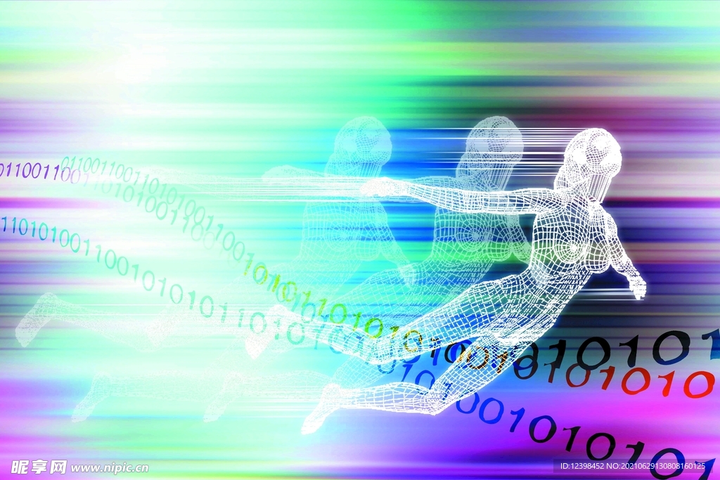 数码网络电子题材背景