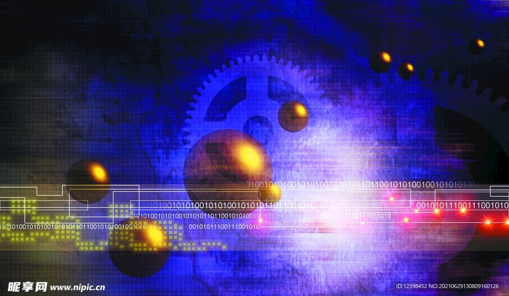 数码网络电子题材背景