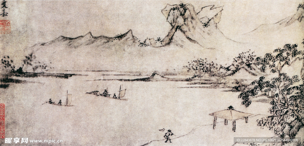 名家字画 古典字画  水墨画 