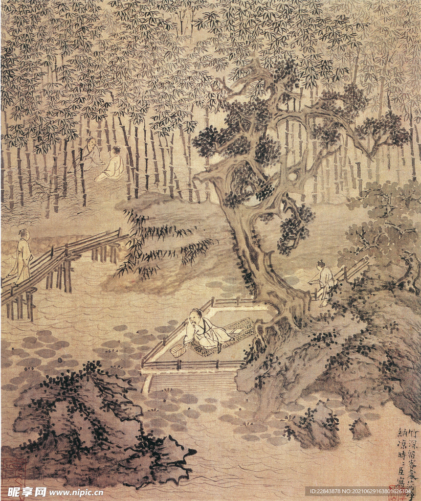 名家字画 古典字画  水墨画 