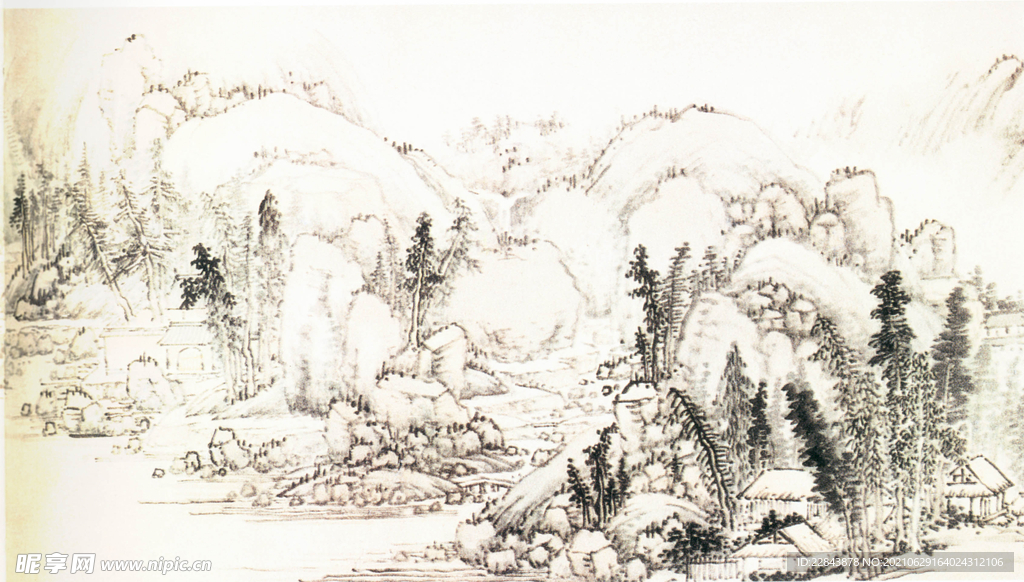 名家字画 古典字画  水墨画 