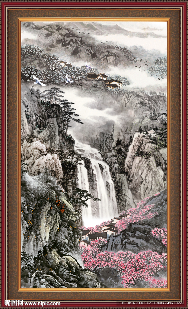巨幅山水画 