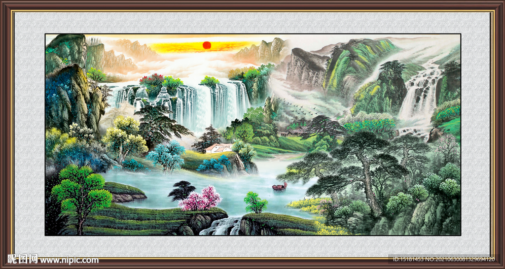 巨幅山水画