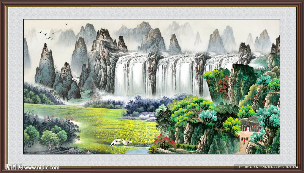 巨幅山水画 