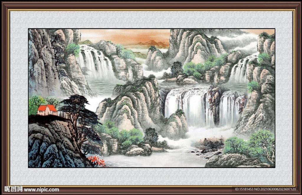巨幅山水画 