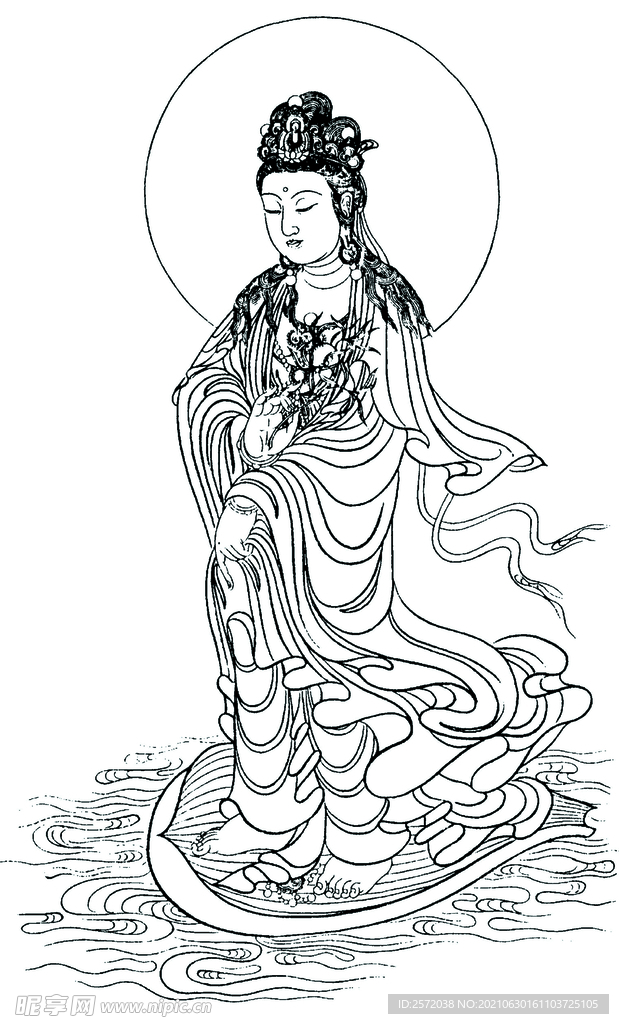 ：渡海观音