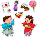 日本娃娃元素