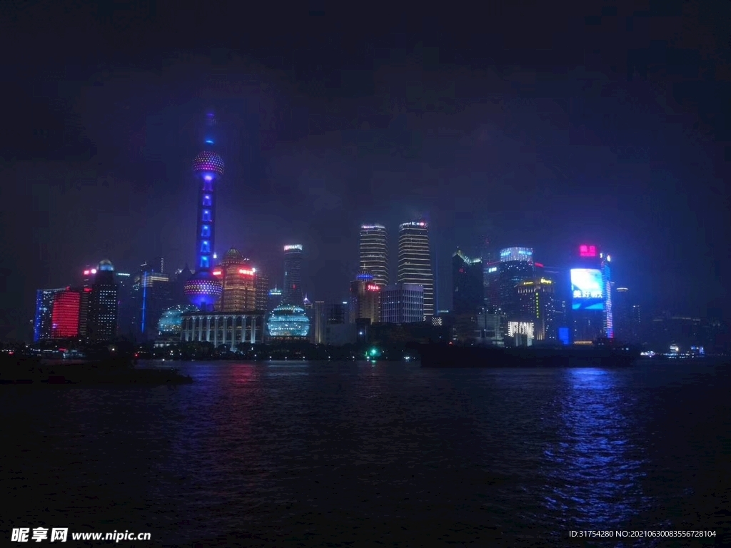 上海 东方明珠 夜景