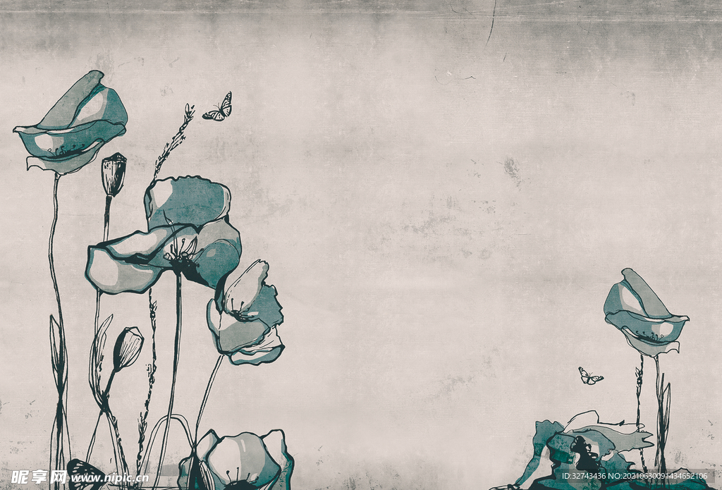 MASAR玛撒定制壁画风景花卉