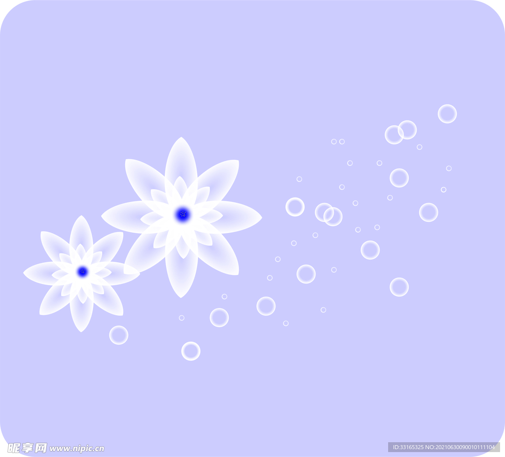 插画花