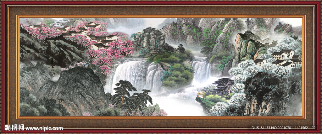 巨幅山水画