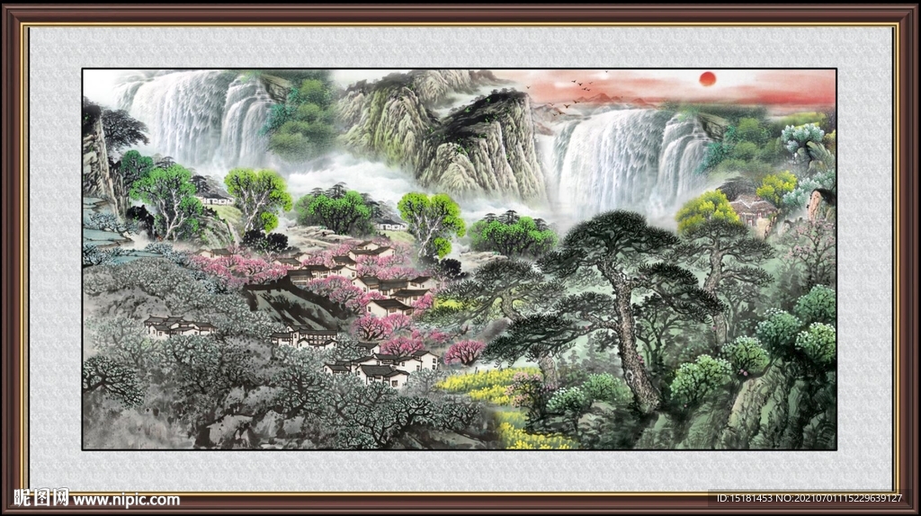 办公室山水画