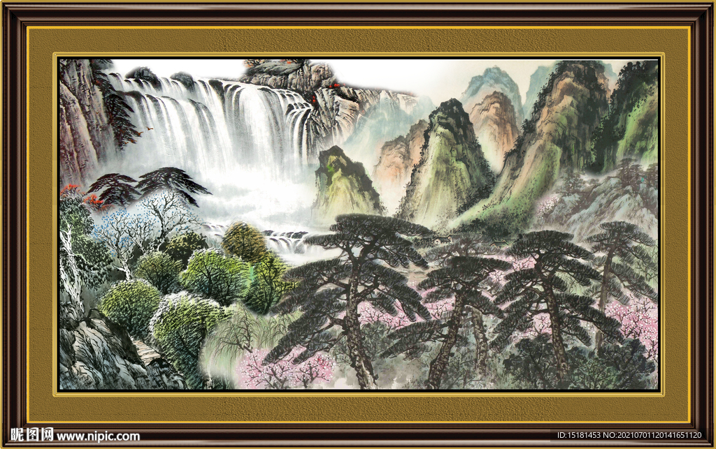 巨幅山水画