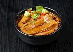 诱人的美食宽粉带