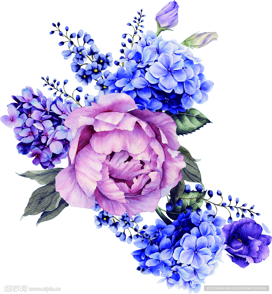 手绘花