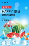 夏季清凉潮流时尚促销海报