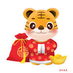2022年虎年吉祥 老虎卡通