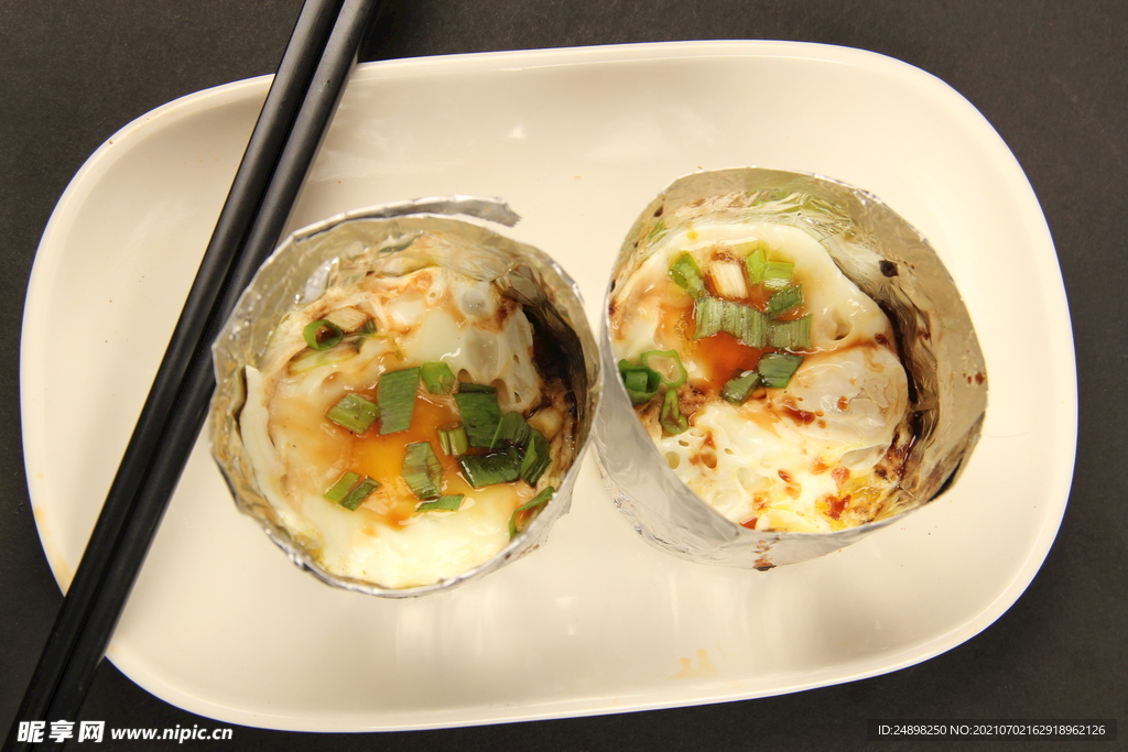 锡纸杯烧鸡蛋