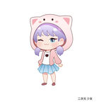 卡通人物二次元少女