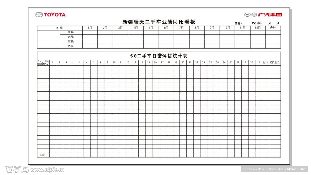 汽车管理看板