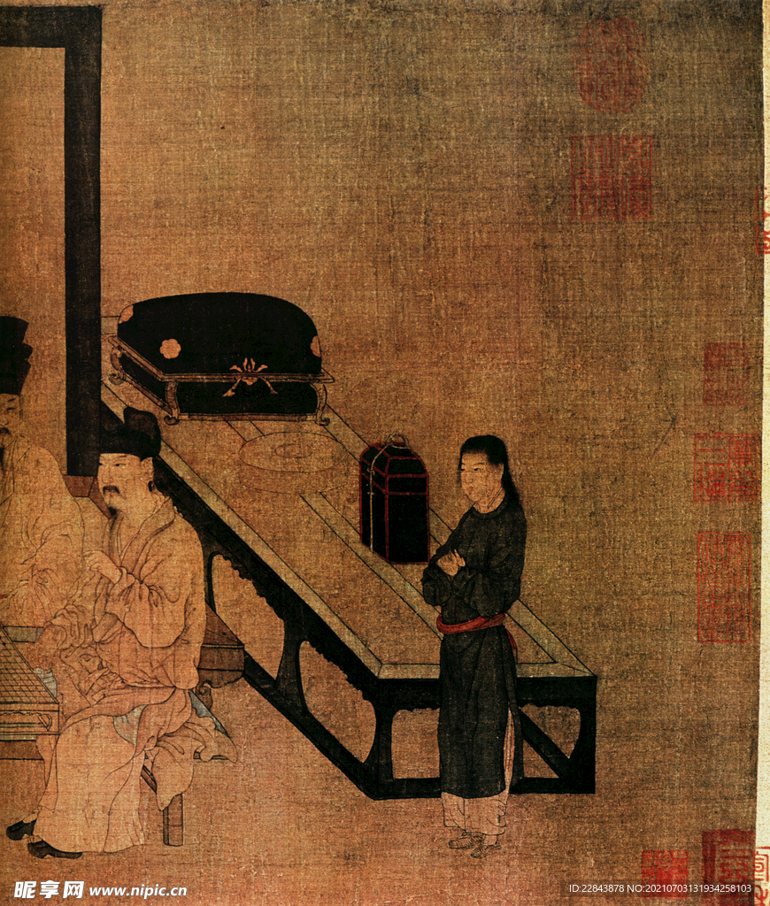 唐代彩绘 