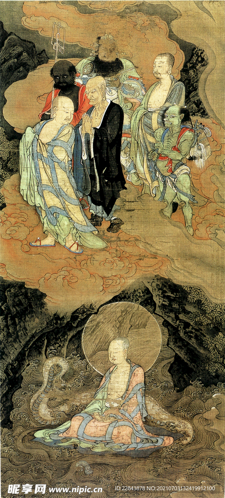 唐代彩绘 
