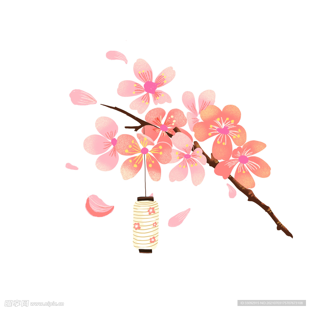 桃花灯笼