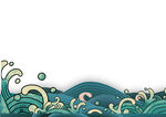 中国风国潮海浪