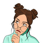 手绘美女合层 