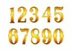 金色数字