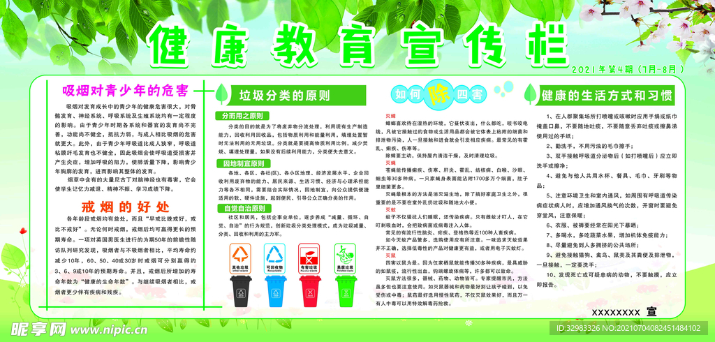 健康教育展板