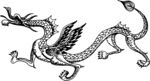 龙 线稿 