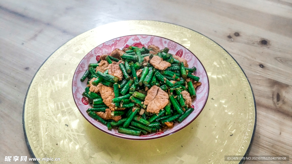 客家菜肴豆角瘦肉